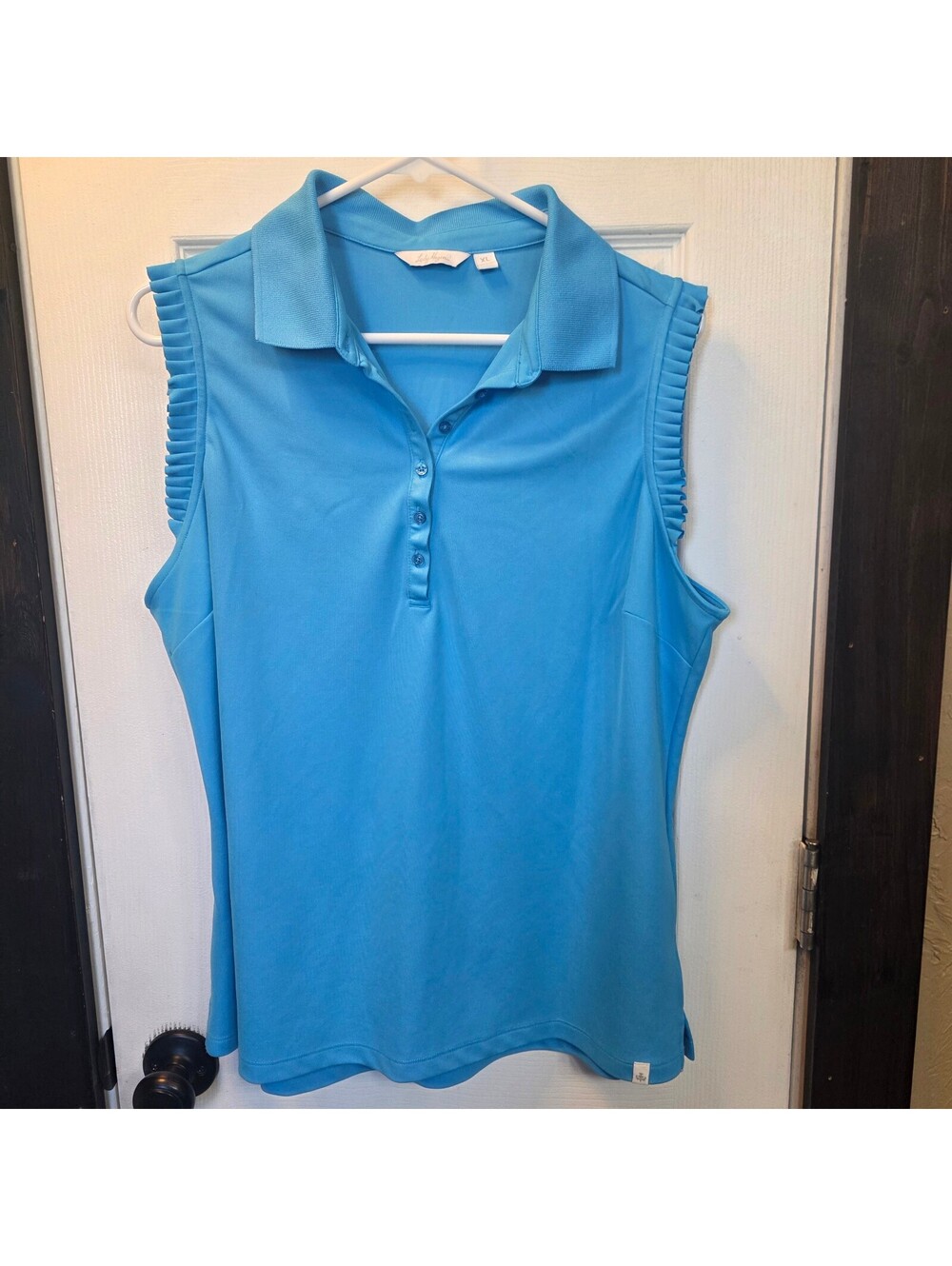Lady Hagen Women's Blue Sleeveless Golf Polo Shirt XL- NWOT